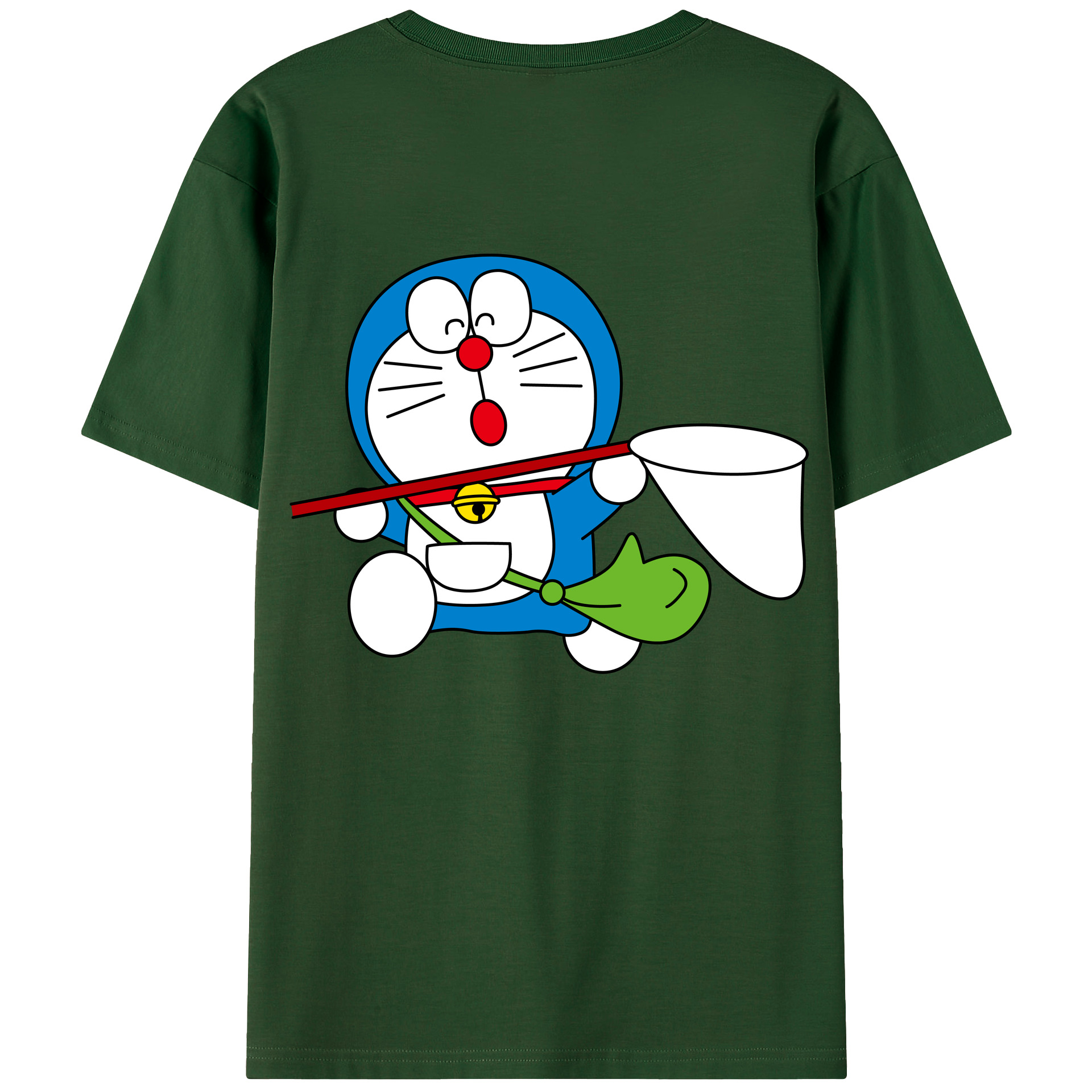 （画像用） ドラえもん Doraemon 綿100％半袖Tシャツ（背面プリント）